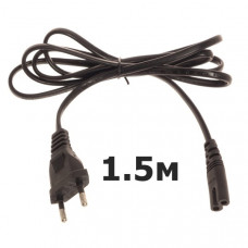 Кабель питания для приборов-восьмерка 1,5м VS10 8x8 прямой (black). В упаковке 20 шт!