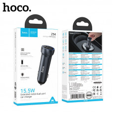 АЗУ 2USB HOCO Z54 15,5W, Metal Gray. АКЦИЯ!!! (В упаковке 5шт) USB-A1/A2:5V/2.4A; USB-A1+USB-A2:5V/3.1A