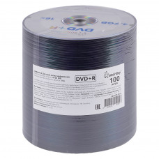 Диск DVD+R SmartBuy 4,7Gb 16x, в шпиле, 100шт