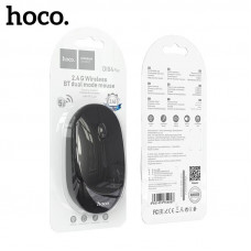 Мышь беспроводная HOCO DI04 Plus Black. 1200DPI. USB 2.0. Bluetooth 4,0. Рабочее расстояние до 10 м, частота 2,4 ГГц. Питание от 2 батареек AAA. АКЦИЯ!!! КРАТНО 3шт!!!