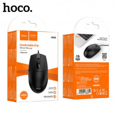 Мышь проводная HOCO GM50 Black. USB. DPI: 1000. 3кн. АКЦИЯ!!! КРАТНО 4 шт!!!