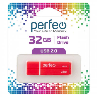USB флеш-диск 32GB Perfeo C01G2 Red