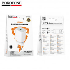 СЗУ-USB BOROFONE BAS82A QC3.0, 18W, White АКЦИЯ!!! КРАТНО 20шт!!!