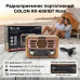 Радиоприемник портативный GOLON RX-6061BT Rose(FM/AM/SW, USB, TF, BT, 1х18650, кабель MicroUSB)