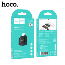 OTG переходник USB(AF)-Type-C(AM) HOCO UA31C Black  АКЦИЯ! кратно  10 шт!