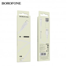 Кабель Lightning BOROFONE BX18 1м, 2,0A, ПВХ, White  АКЦИЯ! кратно  10 шт!