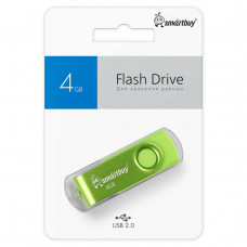 USB флеш-диск 4Gb Smartbuy Twist Acid Green (SB004GB2TWAG)