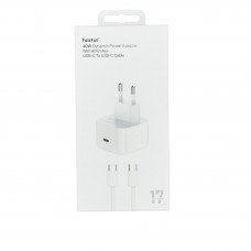 СЗУ-USB-C (Type-C)-Type-C FAIZFULL FC226 1м, PD60W, White