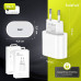СЗУ-USB-C (Type-C)-Type-C FAIZFULL FC220 1м, PD25W, White