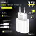 СЗУ-USB-C (Type-C)-Type-C FAIZFULL FC220 1м, PD25W, White