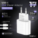 СЗУ-USB-C (Type-C)-Lightning FaizFull FC220 1м, PD25W,White, быстрая зарядка