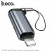 OTG переходник Type-C(AF)-Lightning(AM) Hoco UA44 USB2.0, Black (интерфейс: Штекер Type-C  гнездо Type-C, в ккомплекте кабель для быстрой зарядки Type-C 60 Вт и кабель для быстрой зарядки Type-C 100 Вт, поддерживаются зарядка мощностью 60 Вт и 100 Вт соот