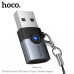Адаптер Type C на USB НОСО UA46B Metal gray (Разъем: USB штекер  Type-C гнездо, в паре с USB-флеш-накопителем с интерфейсом Type-C может считывать файлы с компьютера и передавать их через USB 3.0, поддерживает зарядку адаптером: в паре с Type-C  Lightning