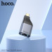 Адаптер НОСОUA35 Type-C to RJ45 Metal grey (Материал: Алюминиевый сплав + ABS, интерфейс: штекер Type-C к гнезду RJ45, поддерживает сетевые стандарты: 100/10 Мбит/с)