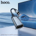 Адаптер НОСОUA43A Type-C to HDTV (алюминиевый сплав + TPE + нейлон, длина кабеля: 0,2 м; интерфейс: штекер Type-C к гнезду HDTV, разрешение: 4K 30 Гц)
