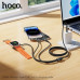 Кабель универсальный HOCO CW64 iWatch+Type-C+iP 3-in-1(Interface: USB to USB 2.0  3+RJ45)
