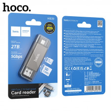 Кардридер HOCO HB39 Metall Grey USB 3.0 Интерфейс: USB/TYPE-C3.0 на SD+TF3.0
Теоретическая скорость передачи: 5 Гбит/с, максимальная поддержка карт памяти 2 ТБ, двойной слот для карт TF/SD, поддержка одновременного чтения и записи на две карты
