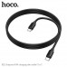 Кабель USB-C/USB-C HOCO X115 1м, 3A, 60W, ПВХ, Black