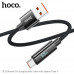 Кабель Type-C HOCO U125 5A 66W Black (Длина: 1,2 м; внешний материал: плетеная оплетка, гальванизированный ABS-пластик, сердечник: (65/0,1)2+(16/0,08)4 OD4,0 мм, поддержка: быстрая зарядка OPPO VOOC, быстрая зарядка vivo, Huawei FCP/SCP, Samsung Advanced 