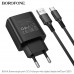 СЗУ-USB Type-C BOROFONE BA95A  Output: USB-A: 18W (QC/FCC/AFC) Black