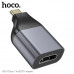 Адаптер HOCO UA33 Type-C для HDTV ( Алюминиевый сплав + ABS, Размер: 52,4х25,7х14 мм; Интерфейс: Штекер Type-C - гнездо HDTV, Разрешение: Поддерживает 4K 30 Гц)