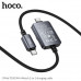 Кабель USB-C/USB-C HOCO CW66 PD100W+iWatch 2-в-1 (Вход: Type-C: 100 Вт (PD/QC/AFC/FCP) Выход: Type-C: 100 Вт (PD/QC/AFC/FCP); IWatch: 2,5 Вт (совместимо с Apple Watch 1-10, SE/SE2, Ultra/Ultra2)