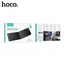 Беспроводная мини-клавиатура Hoco GM71 Proficient со складным корпусом (русская версия) (Размер: 282х95х9 мм (в сложенном виде 141х95х18 мм); Вес: 173 г, Bluetooth 5.2,  67 клавиш, 6. Емкость аккум: 180 мАч; Время зарядки: 2 часа; время работы: 60 часов, 