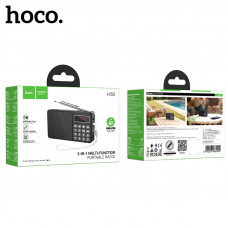 Радиоприемник HOCO HI50 White (FM/AM/TF/USB/AUX/Фонарик). АКЦИЯ!!! Кратно 3 шт! Емкость аккумулятора: 1200mAh. Время зарядки: 4 часа. Время работы: при воспроизведении MP3 - 3.5 часа, радио - 5 часов. Динамик: 45мм, 5W. Поддержка TF-карт/USB/AUX. FM87.5Mh