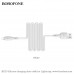 Кабель Lightning BOROFONE BX30 1м 2,4A, силикон + TPE, White АКЦИЯ!! кратно 20 шт