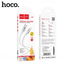 Кабель Lightning HOCO X99 1м, 2.4А, силикон, Gray АКЦИЯ!! кратно 10 шт