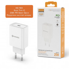 СЗУ-USB-C HAIMES HC-103  PD25W, White