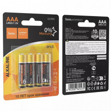 Батарейка HOCO LR03 Alkaline BL-4 АКЦИЯ!!! Кратно 48 шт!
