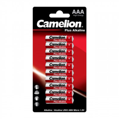 Батарейка CAMELION LR03 Plus Alkaline BL-10 АКЦИЯ!!!Кратно 120 шт!