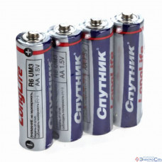 Батарейка СПУТНИК LongLife R06 SH-4  АКЦИЯ!!! Кратно 60 шт!