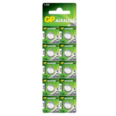 Батарейка GP AG13 BL10 (LR44/A76)  АКЦИЯ!!! Кратно 100 шт!