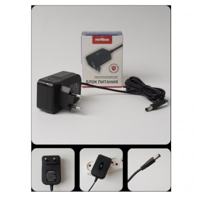 Блок питания Meltbox NH136 10,8V-12,6V/2A (5,5х2,5), 25W, кабель 1,5м. черный Материал ABS и PC пластик, защита от короткого замыкания.