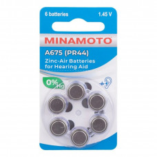 Батарейка Minamoto ZA675 BL6 Zinc Air 1.45V (6/60/600)