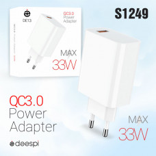 СЗУ-USB DEESPI DE13 QC3.0 33W White