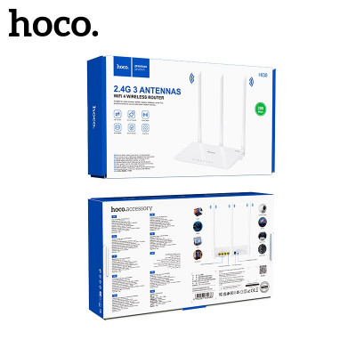 Wi-Fi роутер HOCO HI30 White (Характеристики чипа: чип MT7628KN, Питание: DC 5V/1A, Максимальная потребляемая мощность: 4W, Технческие характеристики антенны: 2,4 ГГц 5dBi х 3 антенны, Скорость беспроводной передачи: 300 Мбит/с
Максимальная мощность перед