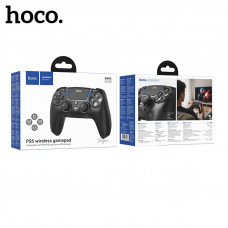Геймпад беспроводной PS5 HOCO GA32 Dragon Black(Размер: 160 х 106 х 65 мм; Вес: 200 г, емкость аккумулятора: 600 мАч; Время зарядки: 3 часа, поддерживает функцию вибрации с двумя моторами и функцию двухканального подключения наушников, звук микрофона и ди