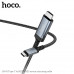 Переходник Hoco UA43 Type-C to HDTV HD  (алюминиевый сплав + TPE + нейлон, длина кабеля: 1,8 м; интерфейс: штекер Type-C к штекеру HDTV, разрешение: 4K 30 Гц)