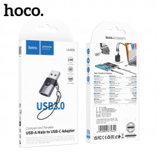 Адаптер Type C на USB НОСО UA46B Metal gray АКЦИЯ!!! Кратно 3 шт!