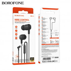 Гарнитура вакуумная BOROFONE BM84 Black с микрофоном. АКЦИЯ!!! Кратно 10 шт!