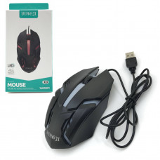Мышь проводная Biagji X3 Black. DPI 1000/1600. Кабель 1м. АКЦИЯ!!! Кратно 10 шт!