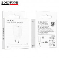 СЗУ-USB Micro BOROFONE BA110A 1м, 1,5A, White