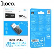 Картридер HOCO HB53 USB mini TF  2.0 АКЦИЯ!!! Кратно 5 шт!