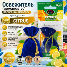 Освежитель (ароматизатор) подвесной мешочек с гранулами CITRUS