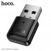 Bluetooth адаптер HOCO UA42 (BT5.4 4Mbit/s) черный  для Bluetooth-устройств, как настольные компьютеры, ноутбуки, клавиатуры, мыши