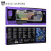 Клавиатура проводная HOCO GM702 gray Black игровая (ENG/RUS) (мембранная; размер: 465х170х35 мм; Длина кабеля: 1,4 метра; раскладка: Hengchangtong HCT-803-AP, количество клавиш: 104/клавиша/раскладка, эффект подсветки: радужная подсветка; 6 клавиш без кон