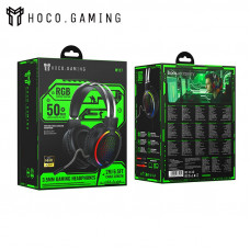 Гарнитура проводная полноразмерная игровая Hoco W117 Black Динамик: 50 мм. Интерфейс: USB + разъем 3,5 мм. Микрофон: всенаправленный; размер:  6,0 5,0 мм. Материал: ABS-пластик, стальная дужка, искусственная кожа (PU); размеры изделия: 220  183  106 мм; д